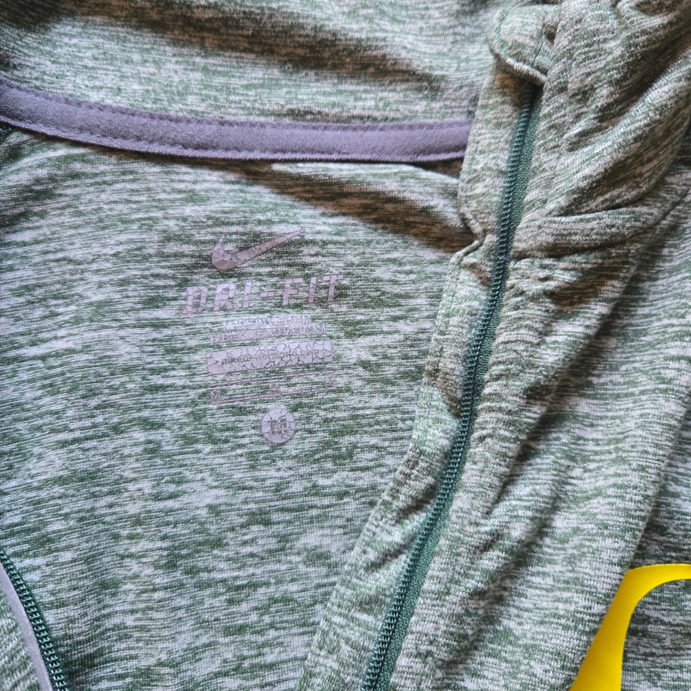 Nike Oregon Ducks Dri-FIT Half Zip Pullover Green Heathered Womens Medium - Picture 2 of 7
